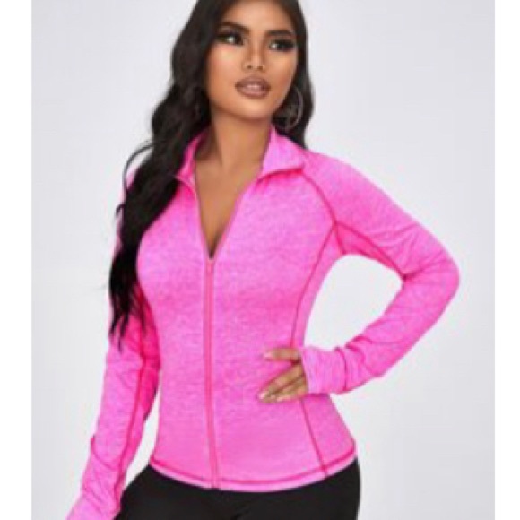 Pink athletic jacket Clearance